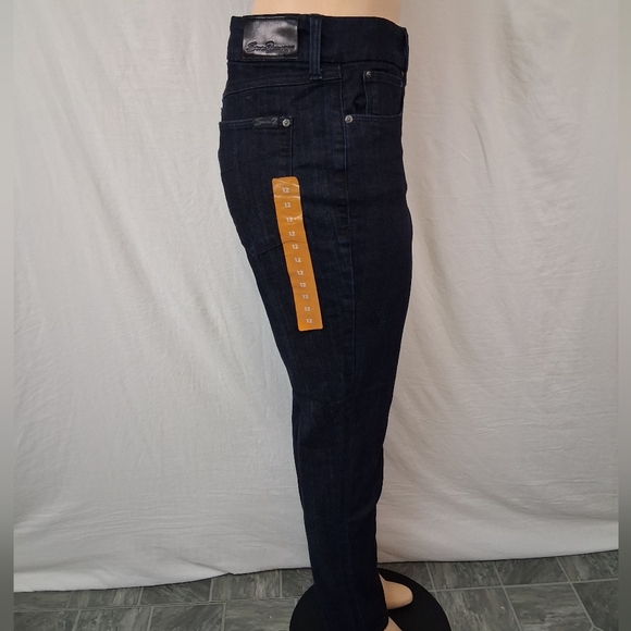 Seven 7 New Jeans High-Rise Skinny Jeans in Dark Indigo - Picture 7 of 16